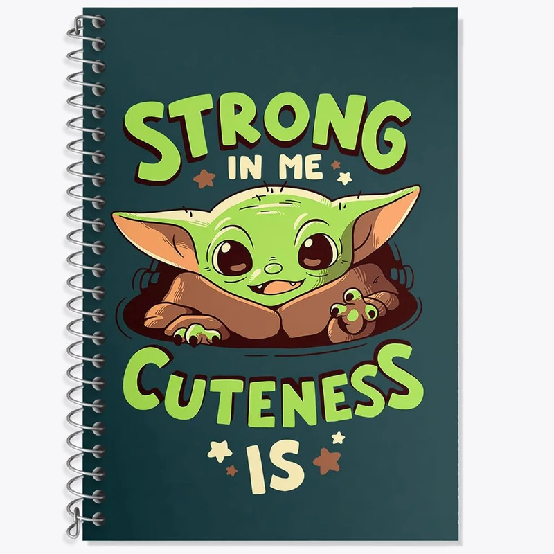 دفتر زبان 50 برگ خندالو مدل دو خط طرح جنگ ستارگان Star Wars کد 10287