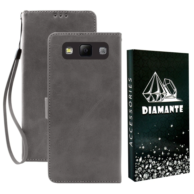 کیف کلاسوری دیامانته مدل Gry Bk مناسب برای گوشی موبایل سامسونگ Galaxy A7 2015