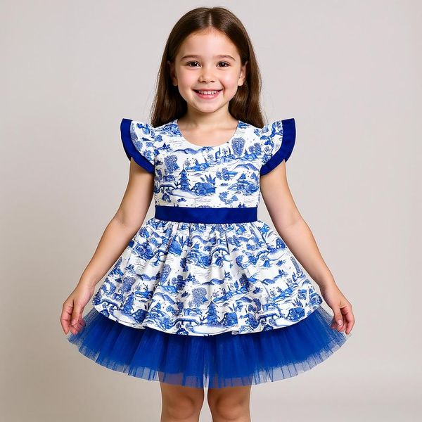 پیراهن دخترانه مدل توران