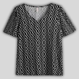 بلوز آستین کوتاه یقه هفت زنانه اونلی مدل 71