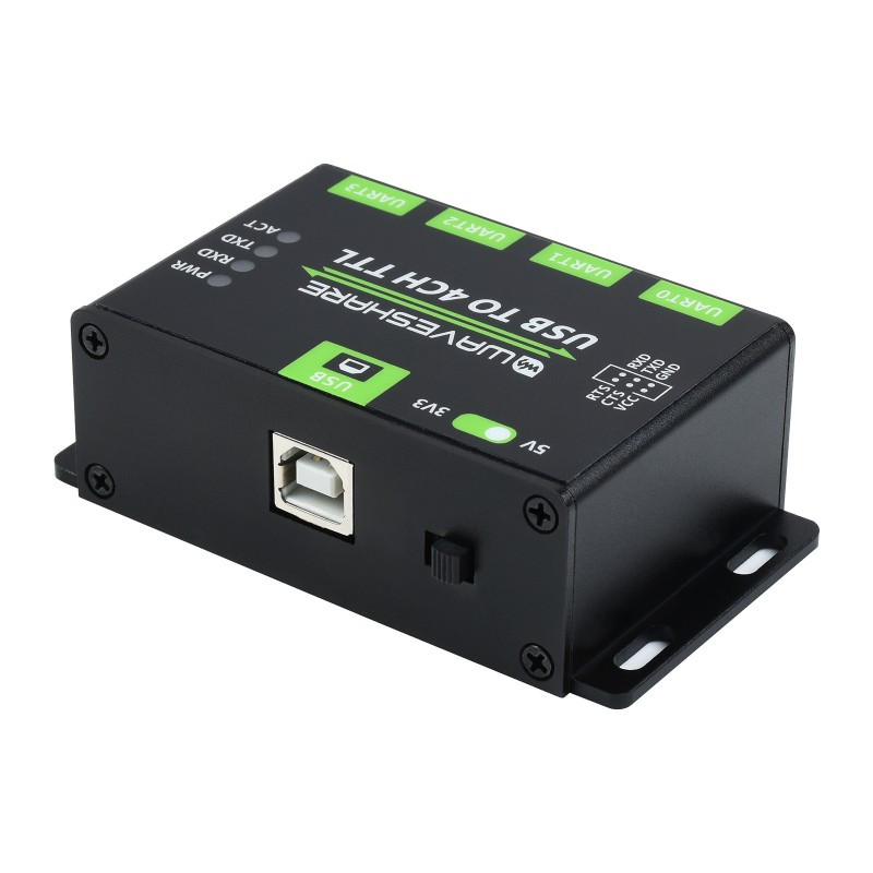 مبدل صنعتی USB به UART ویوشیر مدل USB TO 4CH TTL