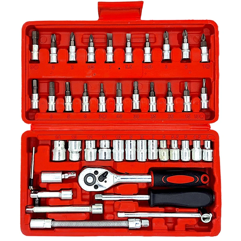 آچار بکس رانیکس مدل mini box مجموعه 46 عددی