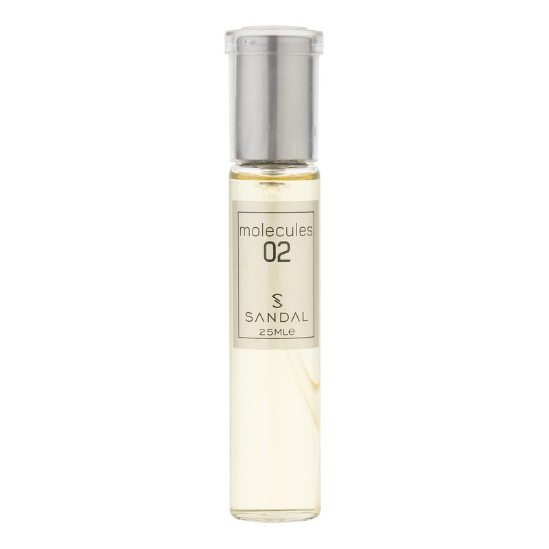 عطر جیبی مردانه صندل مدل مولکول با رایحه معتدل حجم ۲۵ میلی‌لیتر