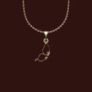 گردنبند طلا 18 عیار زنانه مدوپد مدل هندسی کد X2-1-1128