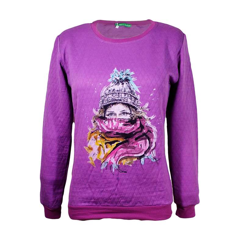 سویشرت زنانه مدل دخترزیباbn