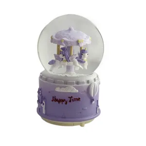 گوی موزیکال مدل اسب تک شاخ کاروسل