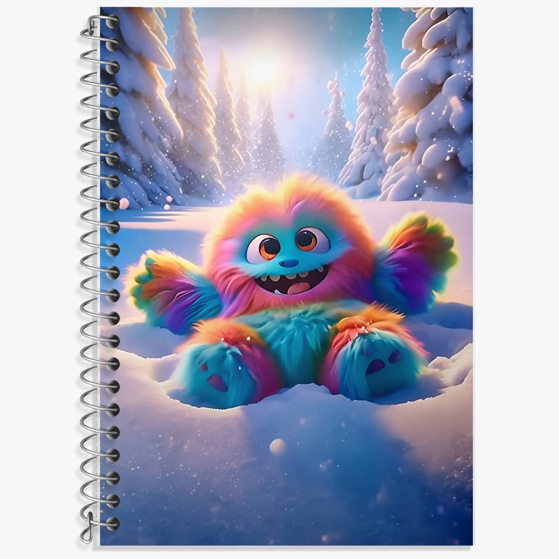 دفتر لغت 50 برگ خندالو طرح هیولای کیوت کد F6286