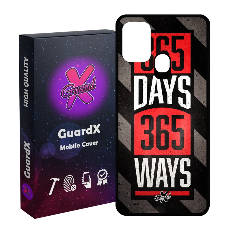 کاور گارد ایکس طرح Text مدل Glass10156 مناسب برای گوشی موبایل سامسونگ Galaxy M31 / M31 Prime / F41