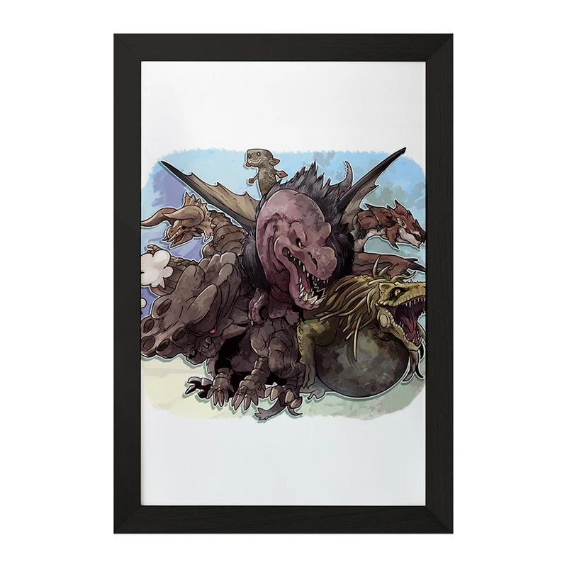تابلو خندالو مدل بازی شکارچی هیولا (Monster Hunter) کد 33247