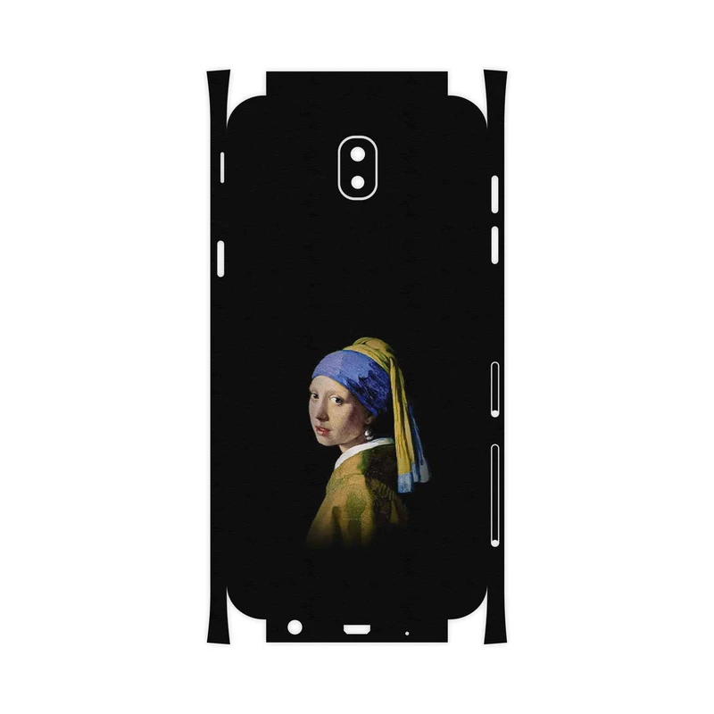 برچسب پوششی ماهوت مدل Girl with a Pearl Earring of Vermeer-FullSkin مناسب برای گوشی موبایل سامسونگ Galaxy J5 Pro