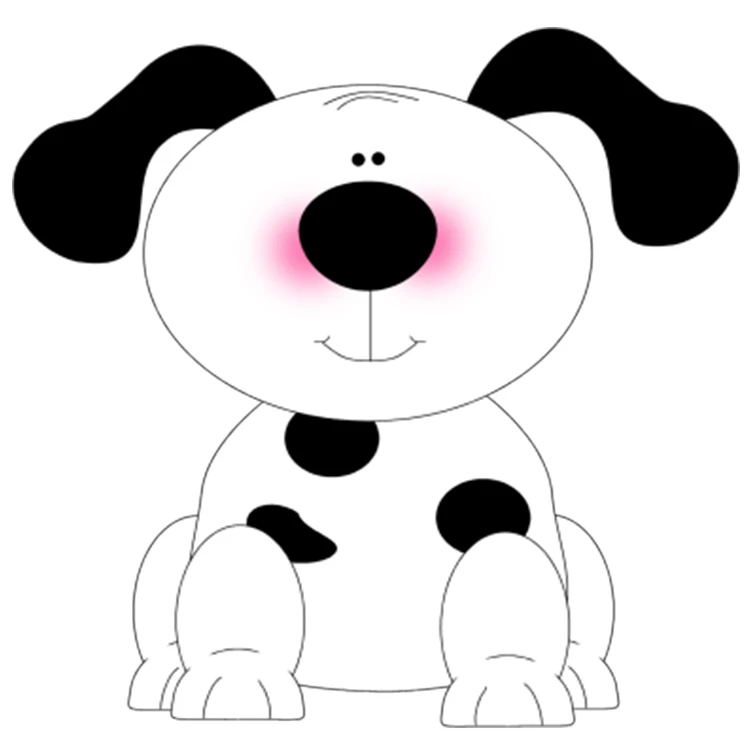 استیکر پارچه و لباس پاد آفرین مدل سگ خال دار کد DKST398