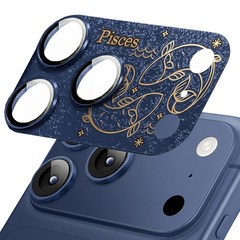 محافظ لنز دوربین فلزی اسپریگ مدل Pisces مناسب برای گوشی موبایل اپل Iphone 17 Pro Max