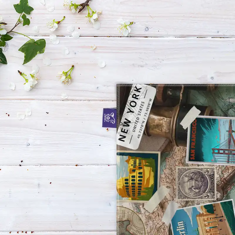 کاغذ کادو ترمه طراحان ایده مدل خلبان جهانگرد کد job0075