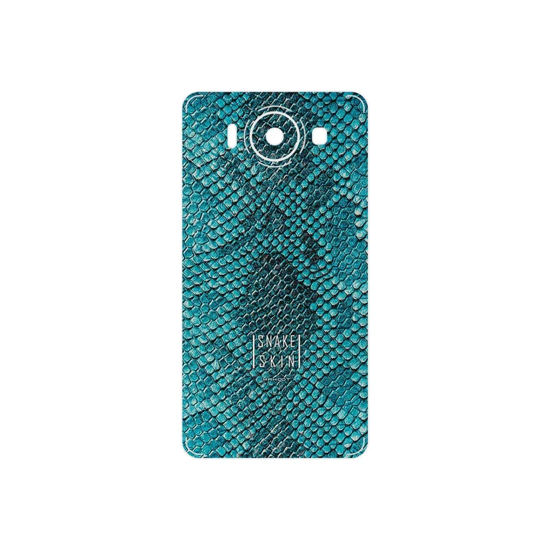 برچسب پوششی ماهوت مدل Blue Snake Skin مناسب برای گوشی موبایل مایکروسافت Lumia 950
