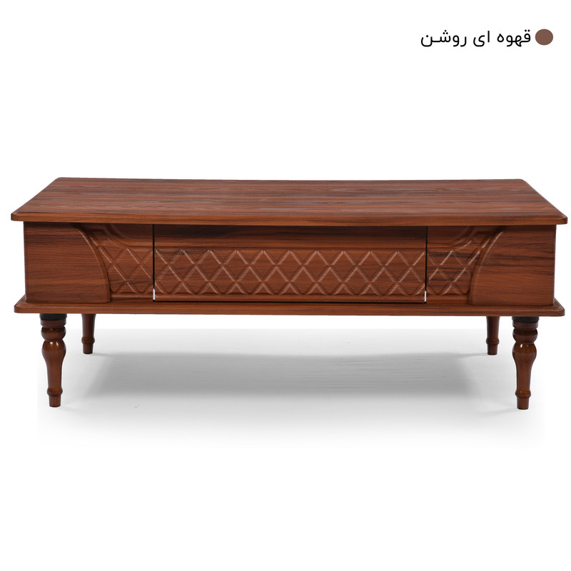 میز پذیرایی میز چوب مدل الماس مجموعه 4 عددی