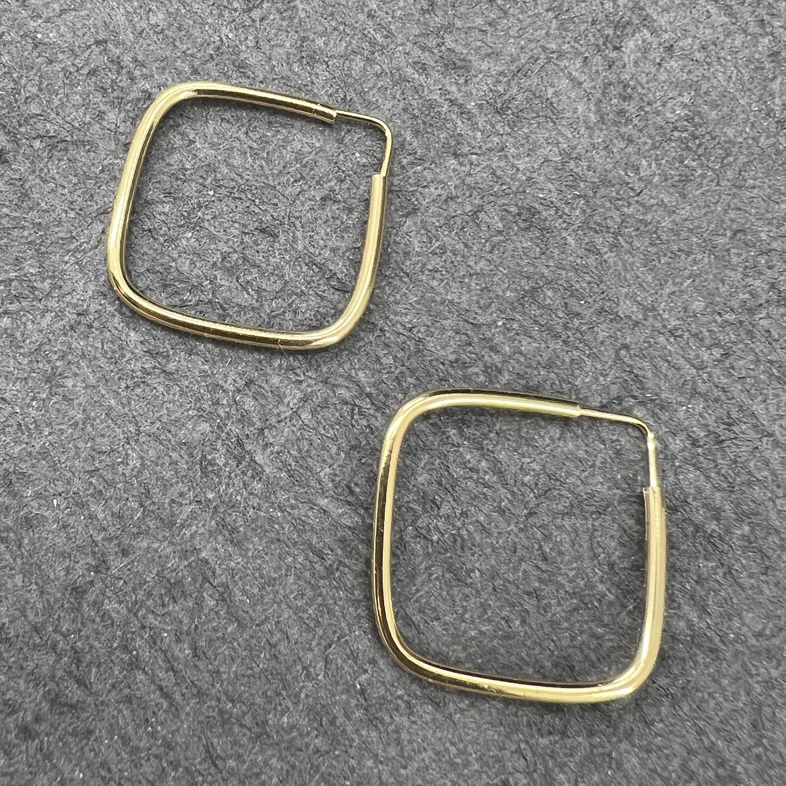 گوشواره طلا 18 عیار زنانه دوست خوب مدل مربع dk524  -  - 4