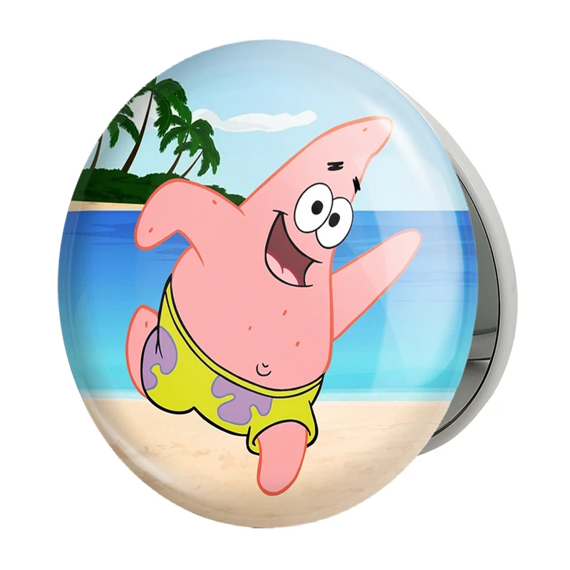 آینه جیبی خندالو طرح پاتریک مدل تاشو کد 4733 