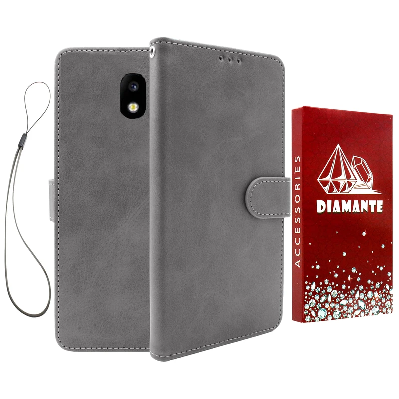 کیف کلاسوری دیامانته مدل Chanta Rd مناسب برای گوشی موبایل سامسونگ Galaxy J330 / J3 2017 به همراه بند