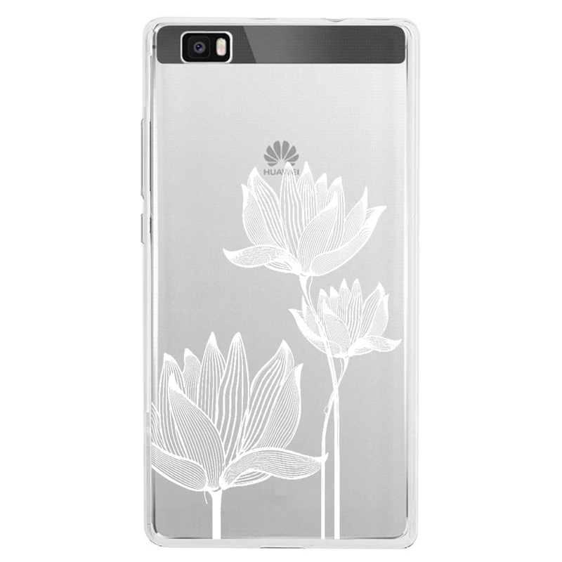 کاور مگافون طرح گل مدل C47-W مناسب برای گوشی موبایل هوآوی P8 Lite