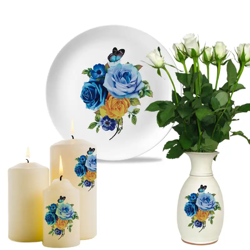 برچسب ترنسفر مدل رز ها و پروانه