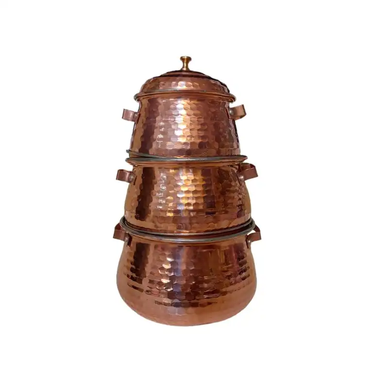 قابلمه مسی مدل نوزادی کد 333 مجموعه 3 عددی