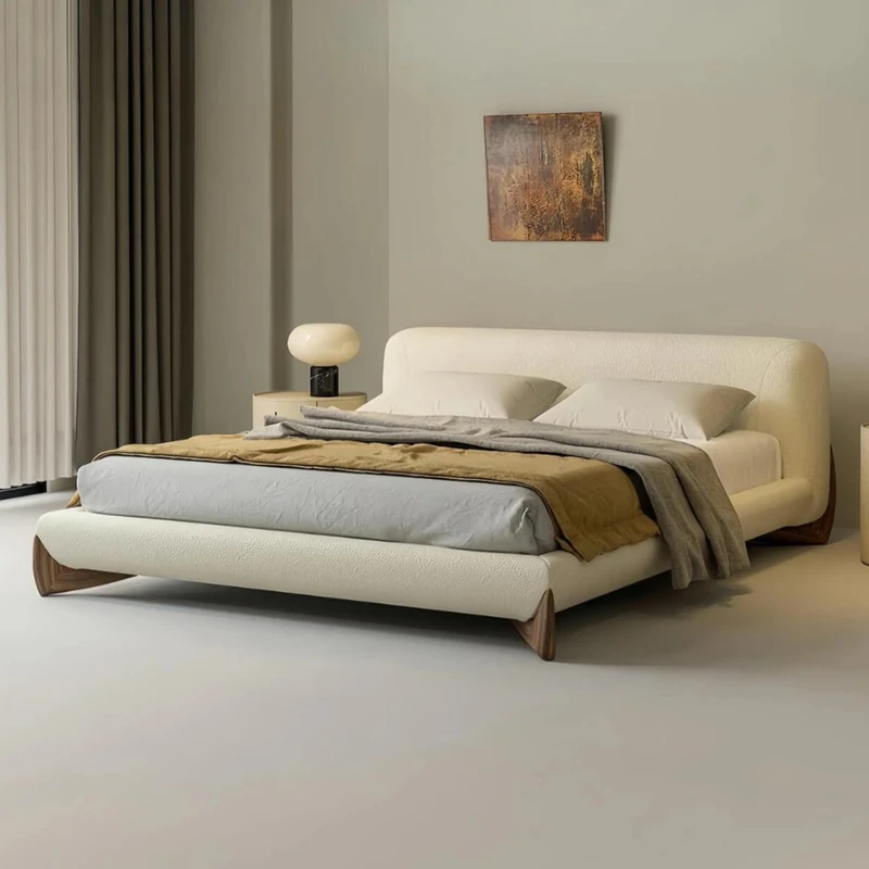 تخت خواب چوبی یکونیم نفره مدل لیانا تدی سایز 120×200 سانتی‌‌ متر