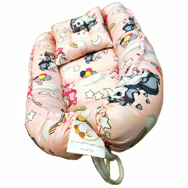 تشک خواب نوزاد شایلی مدل اسب تک شاخ به همراه بالش بسته 2 عددی