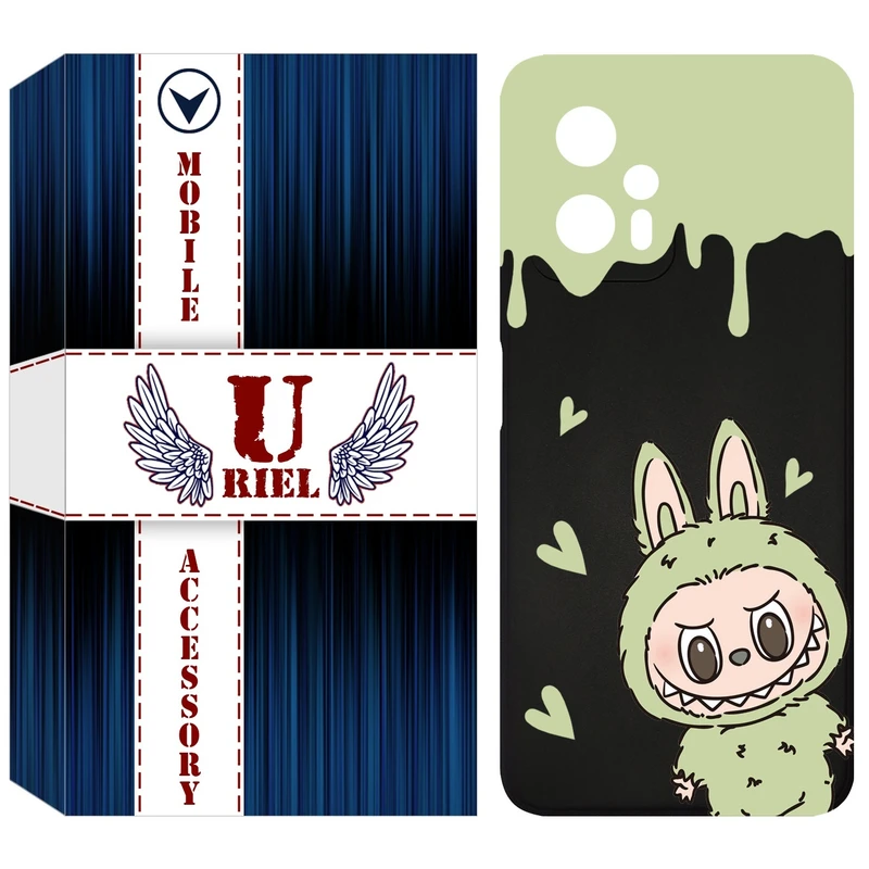 کاور یوریل قاب مدل KSH کد 132 طرح عروسک لبوبو مناسب برای گوشی موبایل شیائومی Poco X4 GT