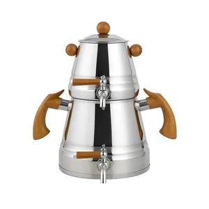 ست کتری و قوری ریور کد DH2177 گنجایش کتری 3 لیتر گنجایش قوری 1 لیتر