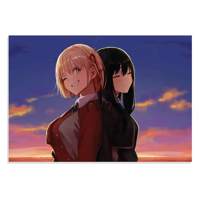 پوسترطرح انیمه پس زدن لیکوریس Lycoris Recoil Anime مدل NV0506