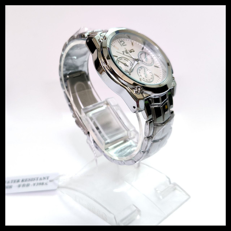 ساعت مچی عقربه‌ای کوارتز زنانه مدل سه موتوره کد 577ws