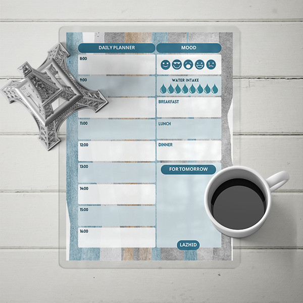 تخته وایت برد لاژید مدل پلنر برنامه ریزی کد PL012 سایز 20*30 سانتی متر مجموعه 2 عددی