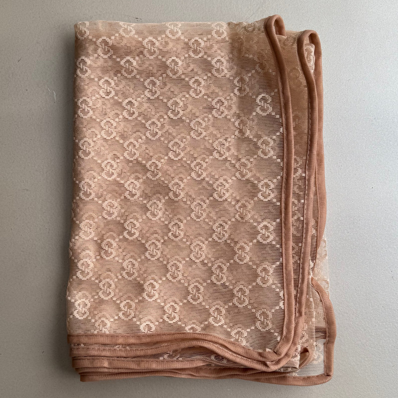 شال زنانه مدل توری گیپور زنجیری مجلسی دور نوار دوزی