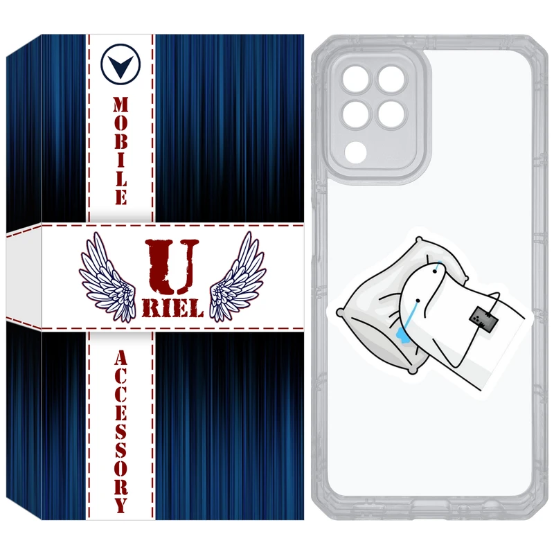 کاور یوریل مدل Clear کد 81 طرح غمگین مناسب برای گوشی موبایل سامسونگ Galaxy A22 4G / M32 / M22