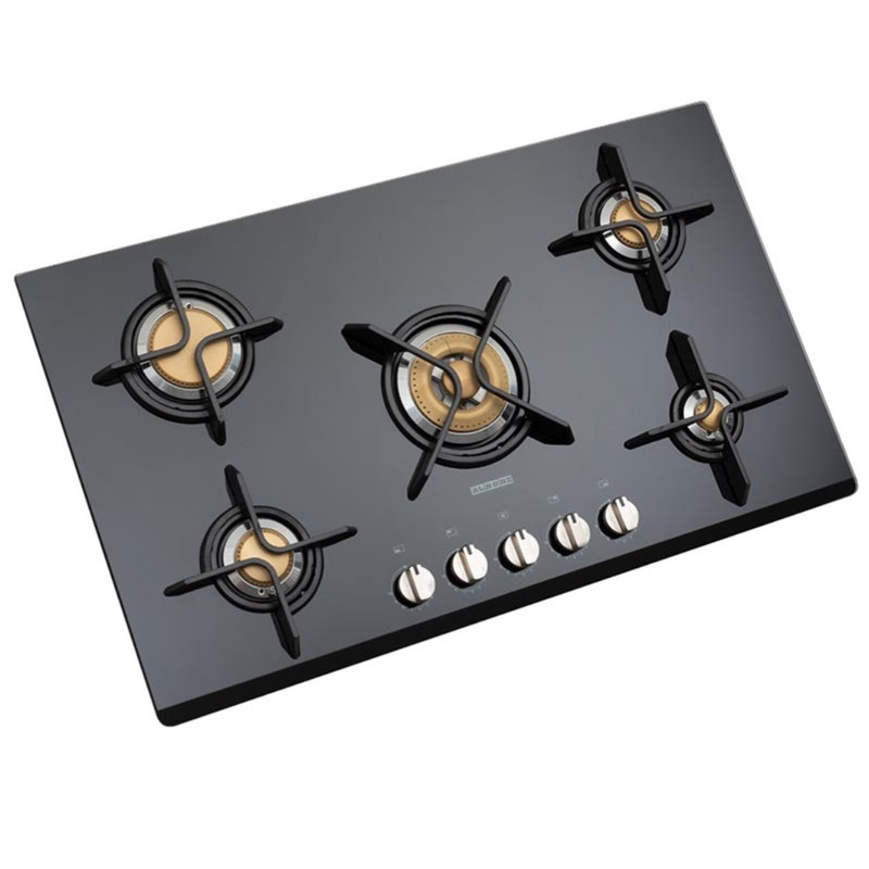 اجاق گاز صفحه‌ای پنج شعله استیل البرز مدل G5912