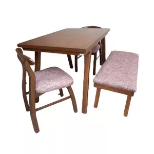 میز و صندلی ناهارخوری چهار نفره گالری چوب آشنایی مدل 730-4