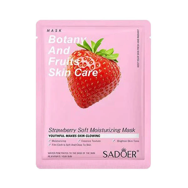ماسک صورت سادور مدل توت فرنگی حجم 25 میلی لیتر