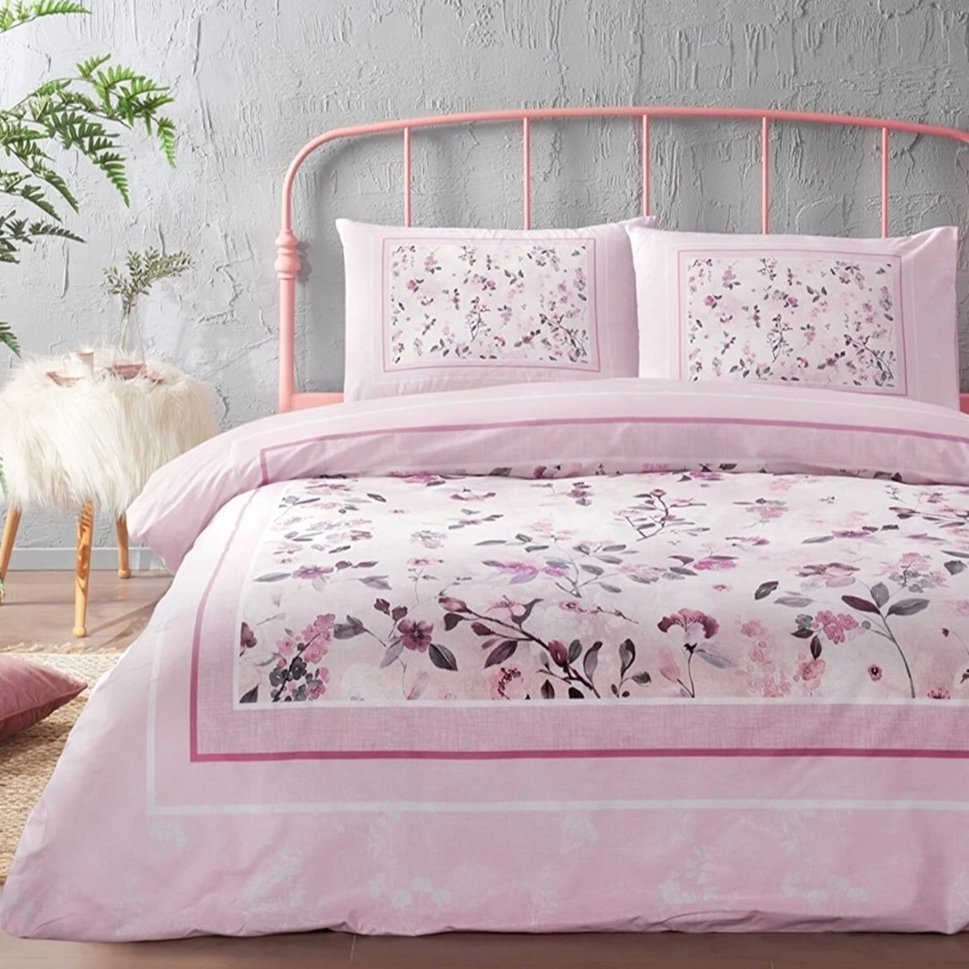 سرویس روتختی ازدیلک مدل Fleur Rose دو نفره 4 تکه