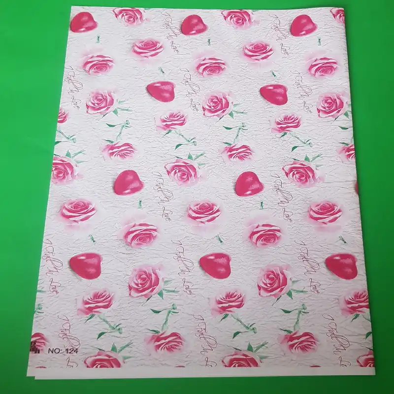 کاغذ کادو مدل گل رز
