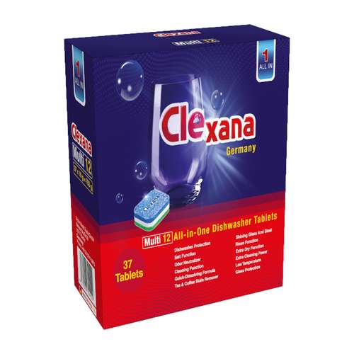 قرص ماشین ظرفشویی کلکسانا مدل ALL IN ONE بسته 37 عددی