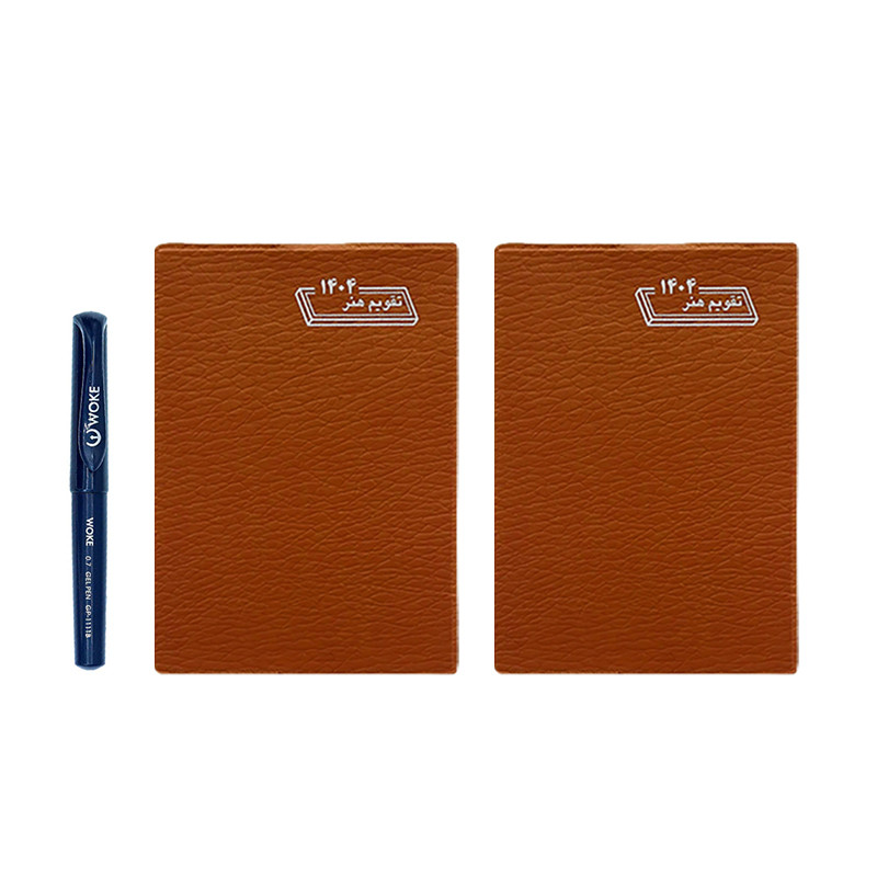 تقویم جیبی سال 1404 هنر مدل 4353 به همراه روان نویس وک بسته 3 عددی