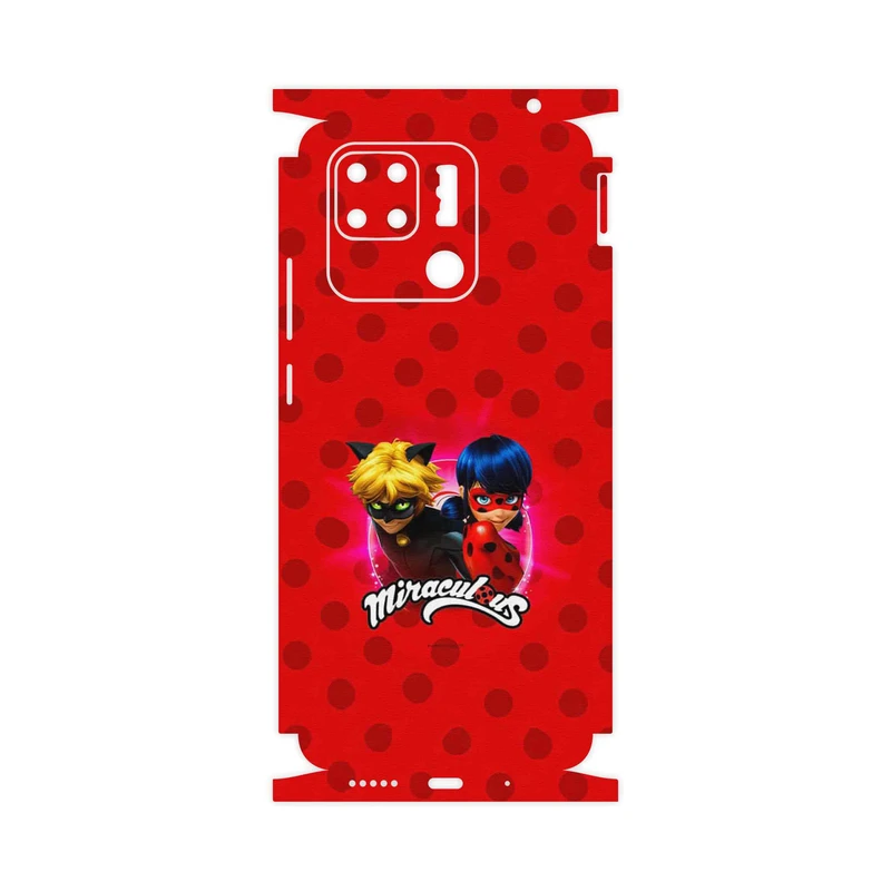 برچسب پوششی ماهوت مدل Ladybug and Cat Noir-FullSkin مناسب برای گوشی موبایل شیائومی Redmi 10C