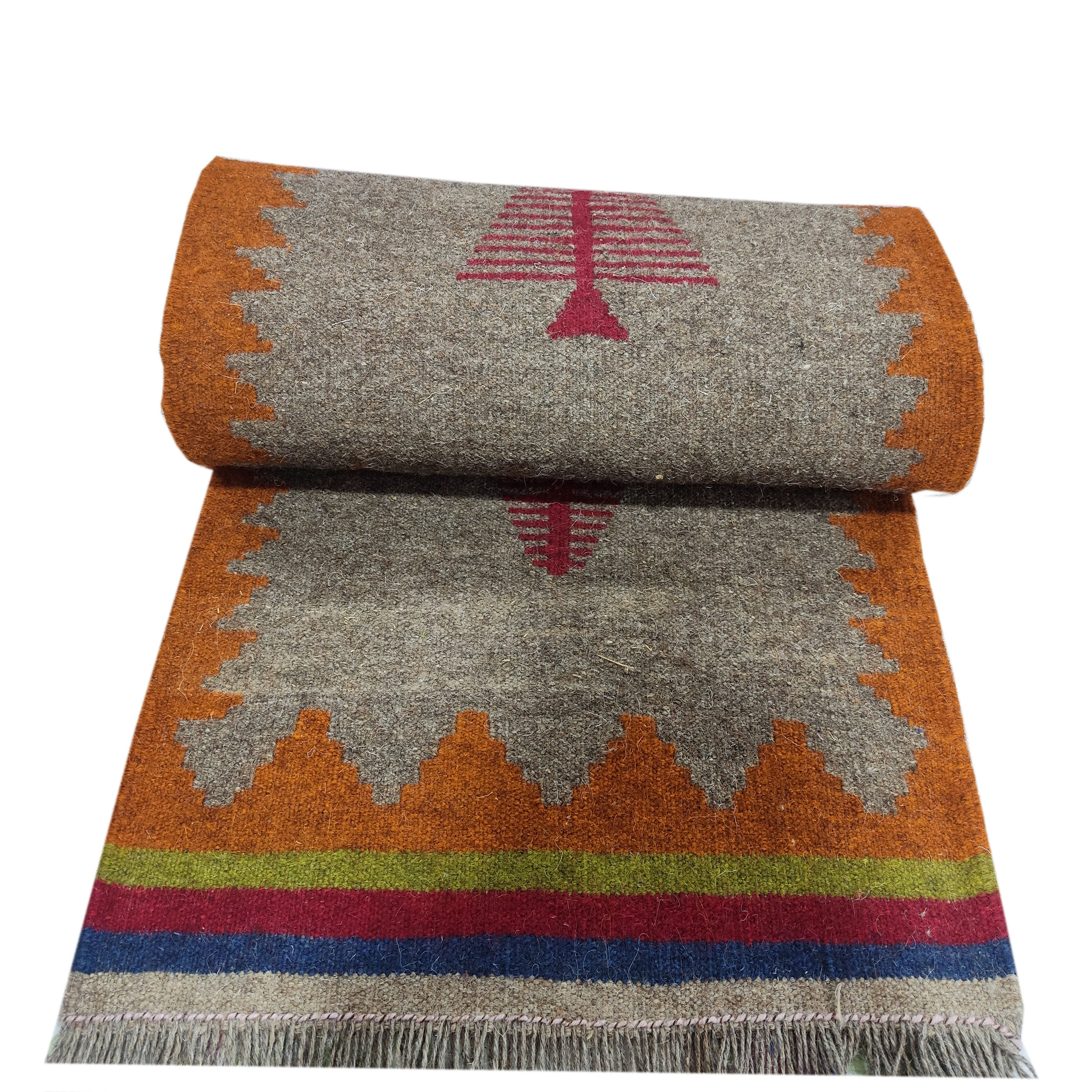 گلیم دستبافت مدل درخت زندگی