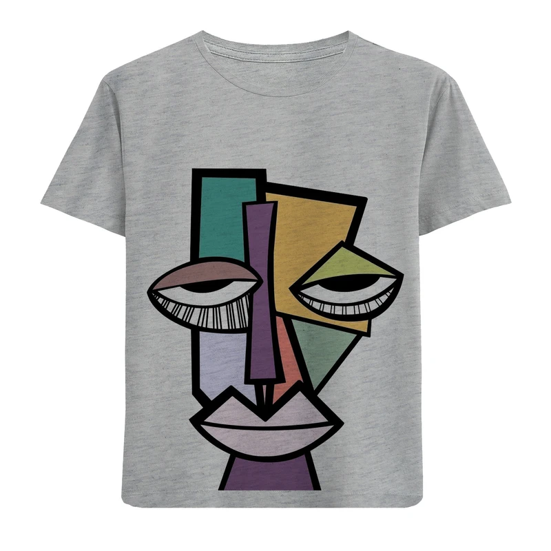 تی‌شرت آستین کوتاه پسرانه مدل صورتک N315