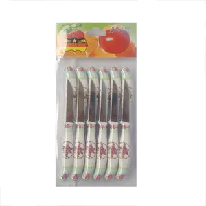 چاقو میوه خوری رمانتیک هوم مدل اره ای کد 06 بسته 12 عددی