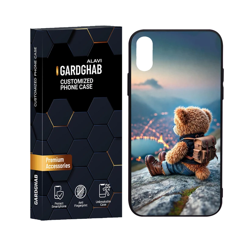 کاور گارد قاب علوی مدل دورژله کارتنی و انیمه  مناسب برای گوشی موبایل اپل iPhone X / XS