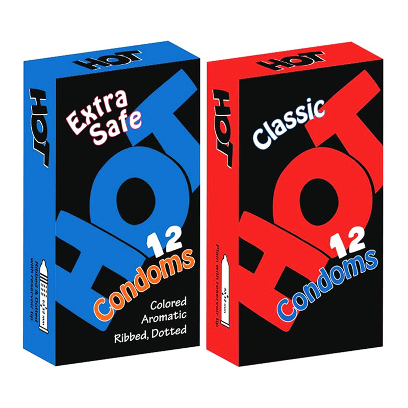 کاندوم هات مدل Extra Safe بسته 12 عددی به همراه کاندوم هات مدل Classic بسته 12 عددی کاندوم هات مدل Extra Safe بسته 12 عددی به همراه کاندوم هات مدل Classic بسته 12 عددی