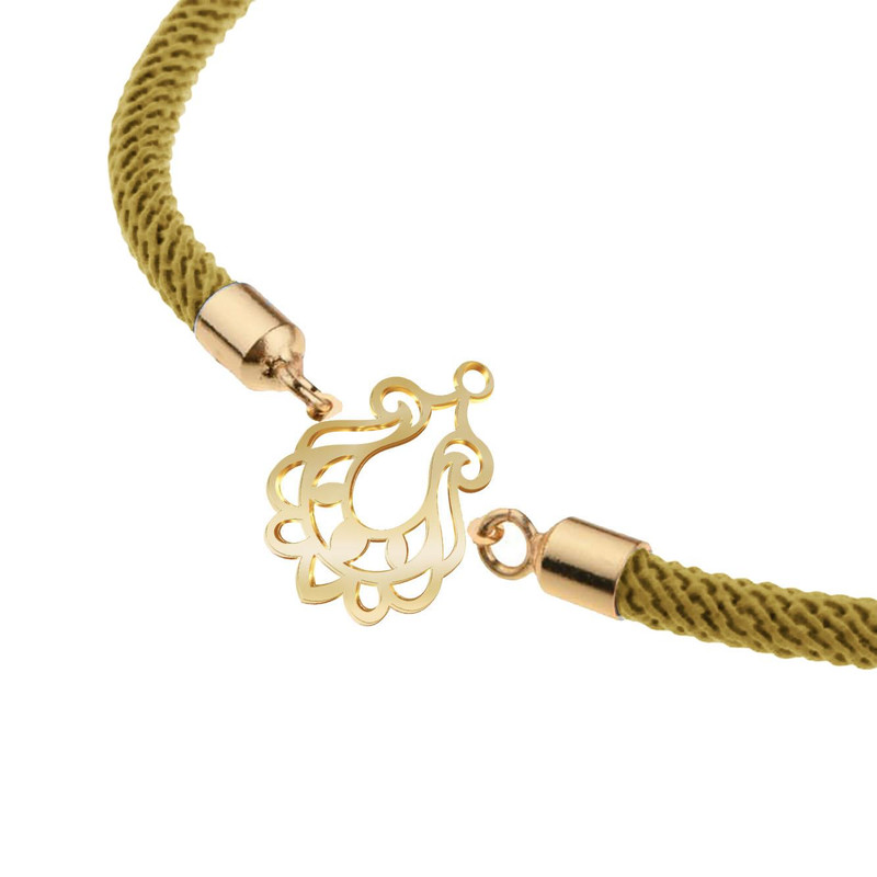 دستبند طلا 18 عیار زنانه مدوپد مدل اسلیمی کد D14-10650