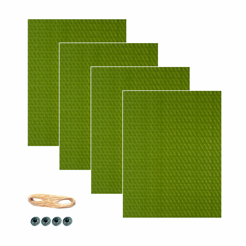 شمع بیزوکس مدل ورق موم عسل کد 1418M مجموعه 4عددی