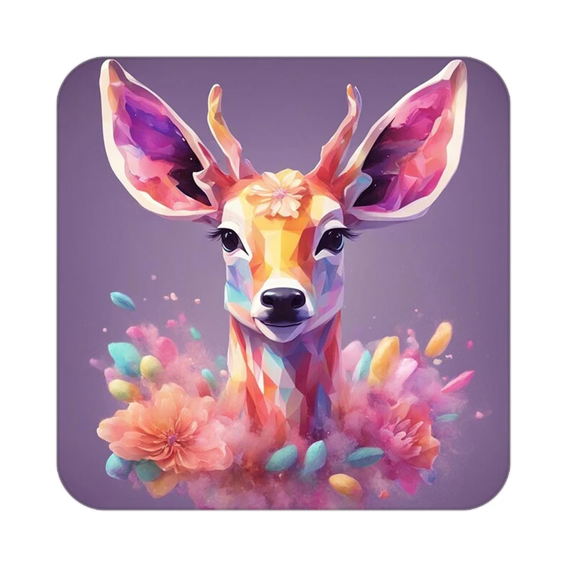 زیر لیوانی کاکتی طرح حیوانات رنگی مدل mp26211